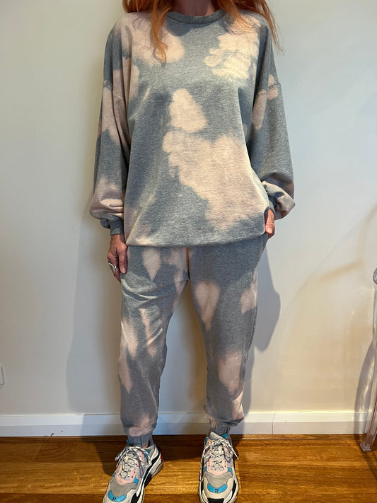 Olympia Sweat Pants in Peach Cloud