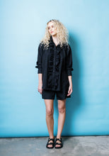 Load image into Gallery viewer, Ruffle Shirt in Black