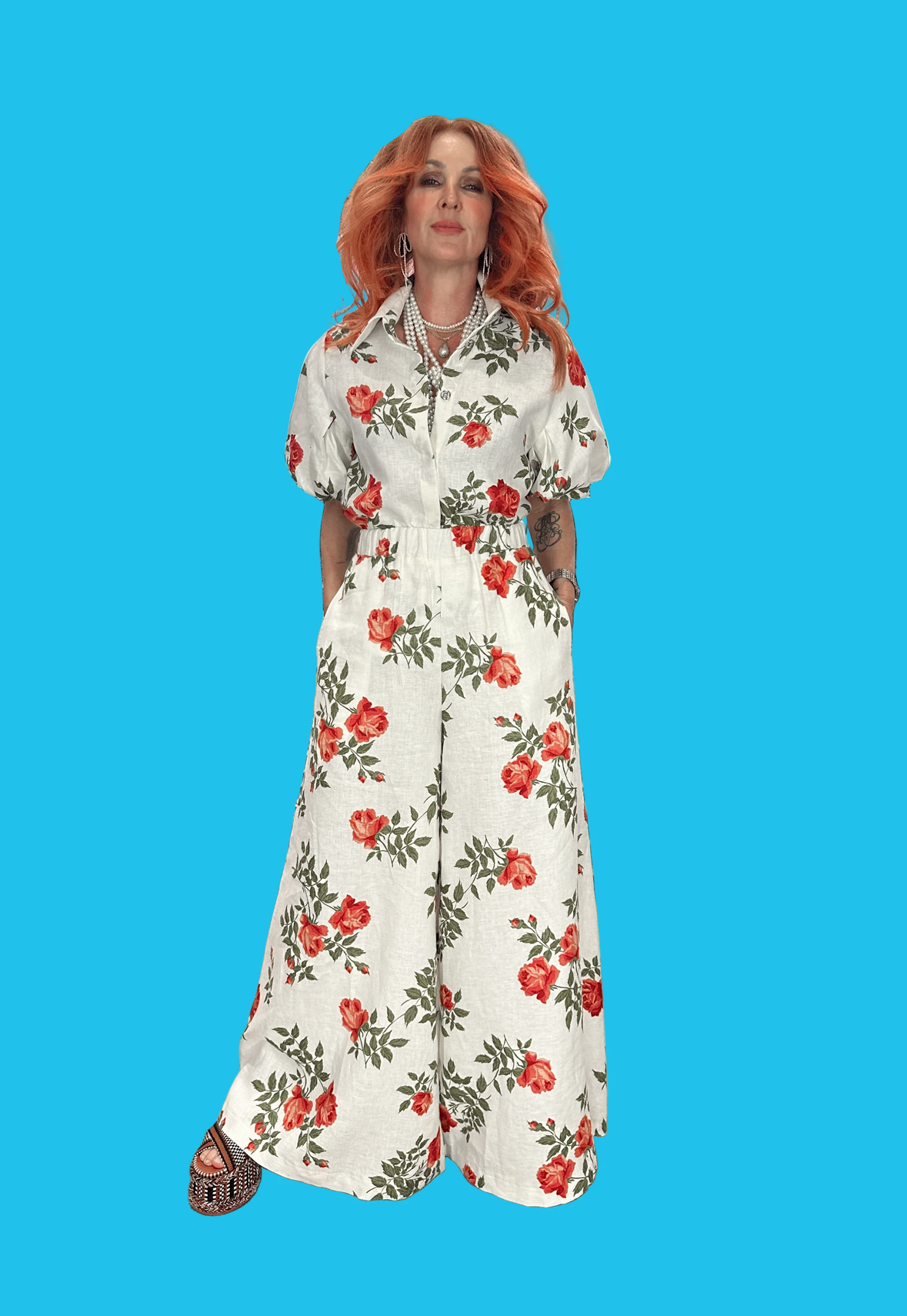 Culottes in Italian Rose Linen