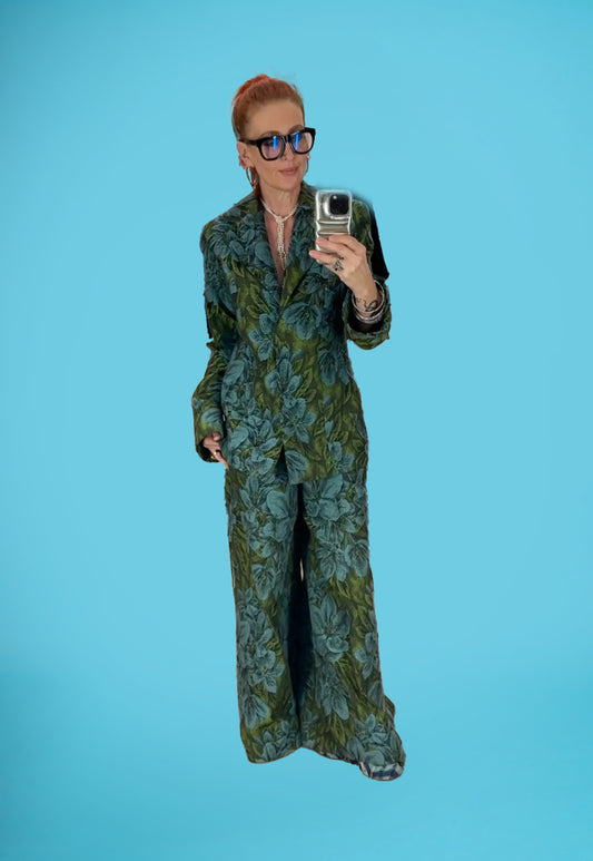 Floral Brocade Culottes