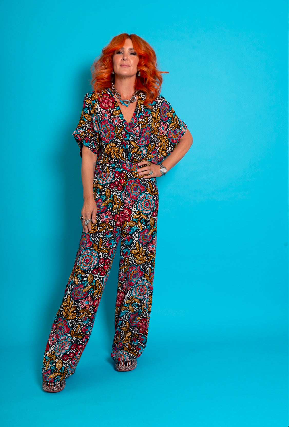 The Wide Leg Pant in Batik LAST ONE