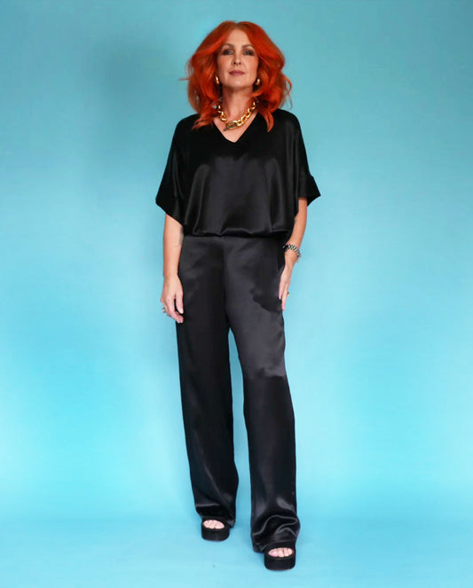 Silk Classic Pant in Black