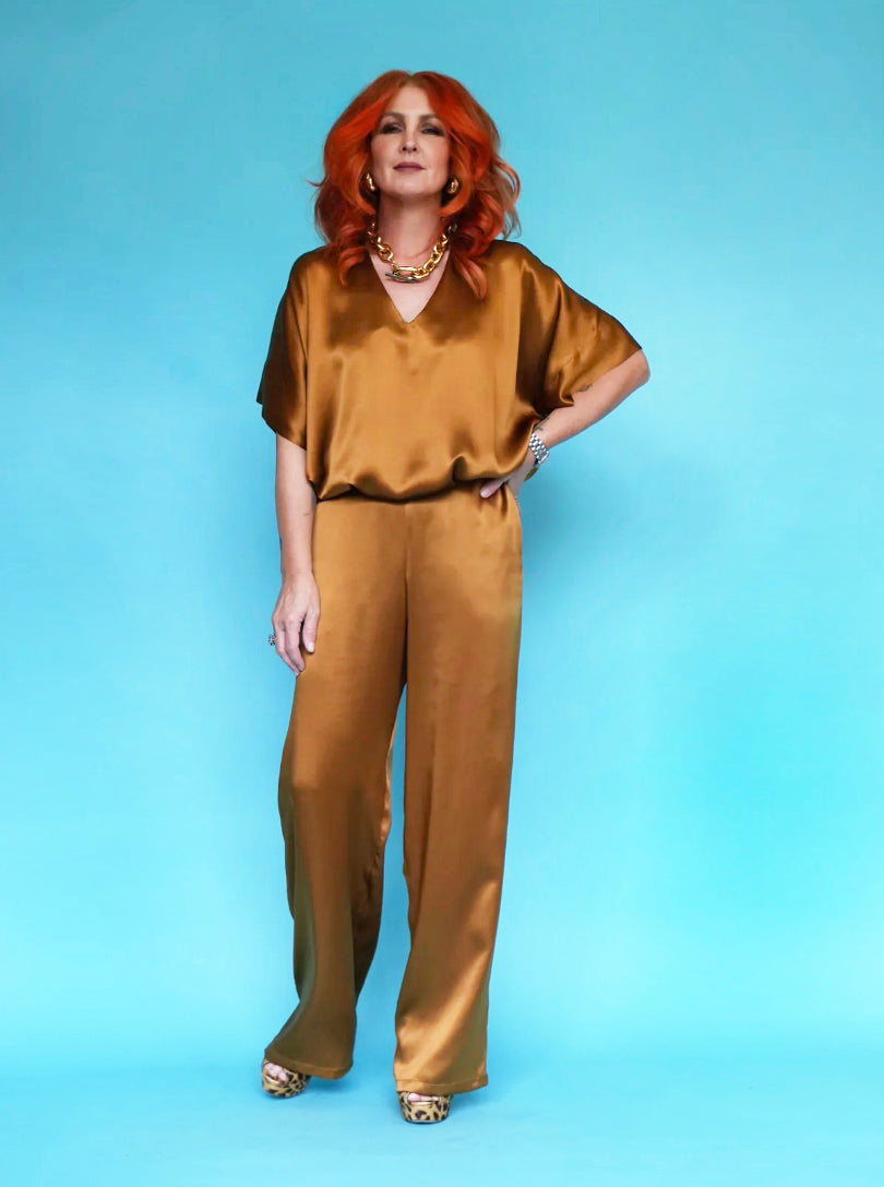 Silk Classic Pant in Toffee