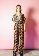 Load image into Gallery viewer, Silk Luxe Jumpsuit in 70s Chain Print