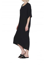Load image into Gallery viewer, All Star Loose Dress Black - Empire Rose
