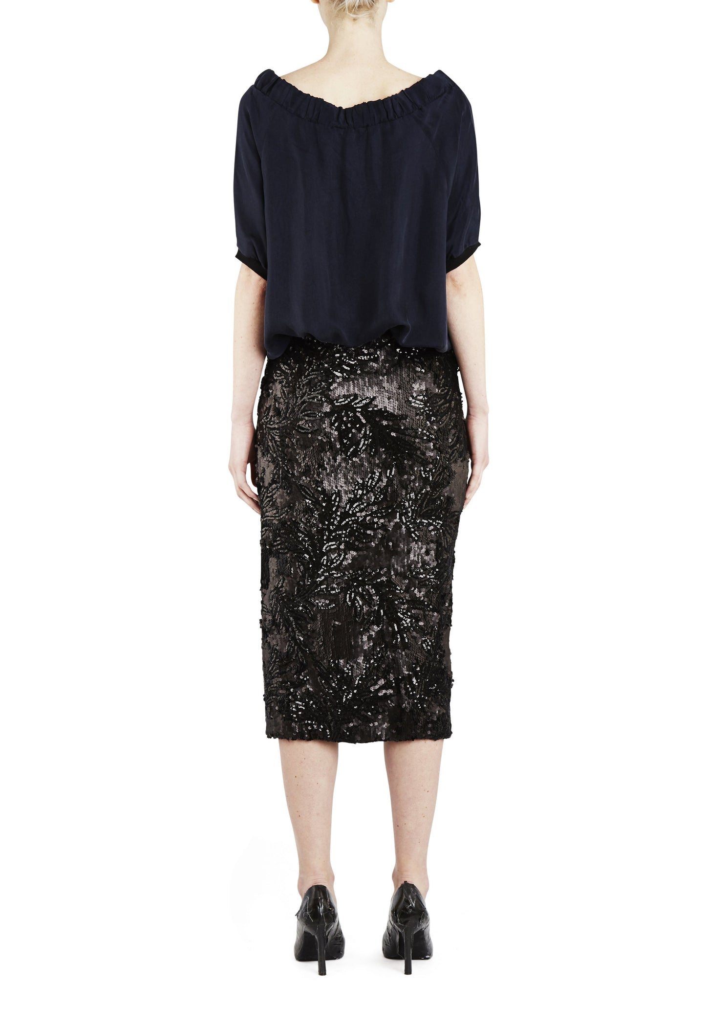 Sequin Skirt Black - Empire Rose