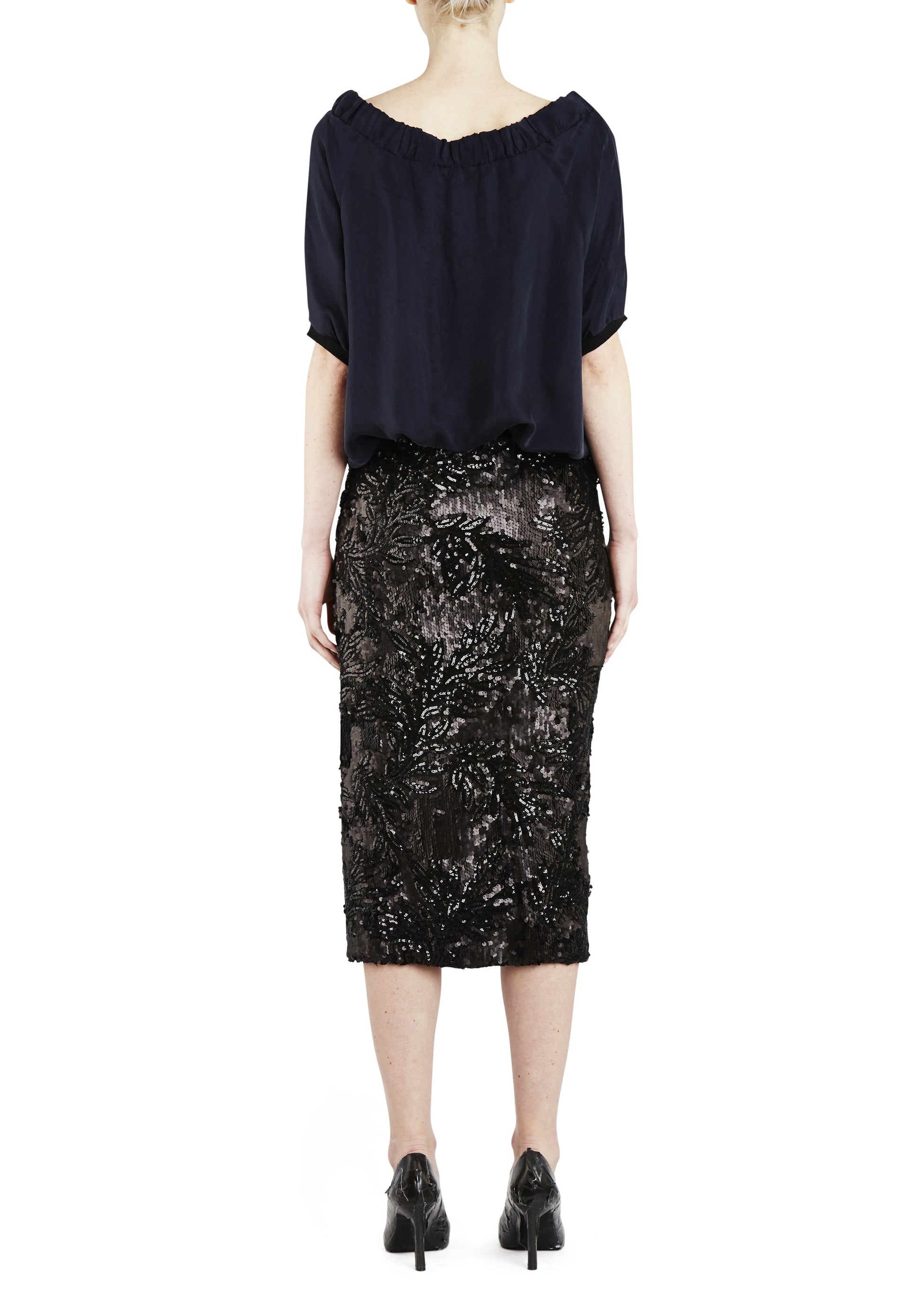 Sequin Skirt Black - Empire Rose