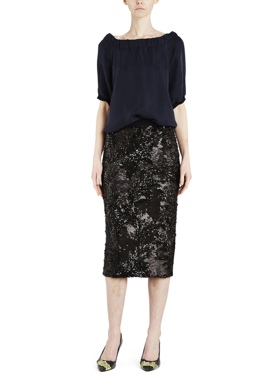 Sequin Skirt Black - Empire Rose