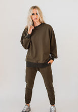 Load image into Gallery viewer, Olympia Sweat Top Khaki