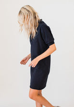 Load image into Gallery viewer, Olympia S/S V-neck Sweater Dress Navy
