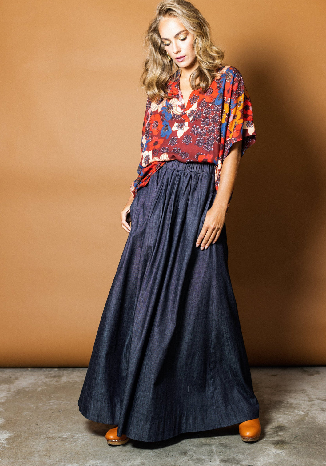 Luxe Skirt in Denim