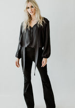 Load image into Gallery viewer, Stretch Denim Flares Black