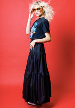 Load image into Gallery viewer, Tiered Maxi Skirt in Black