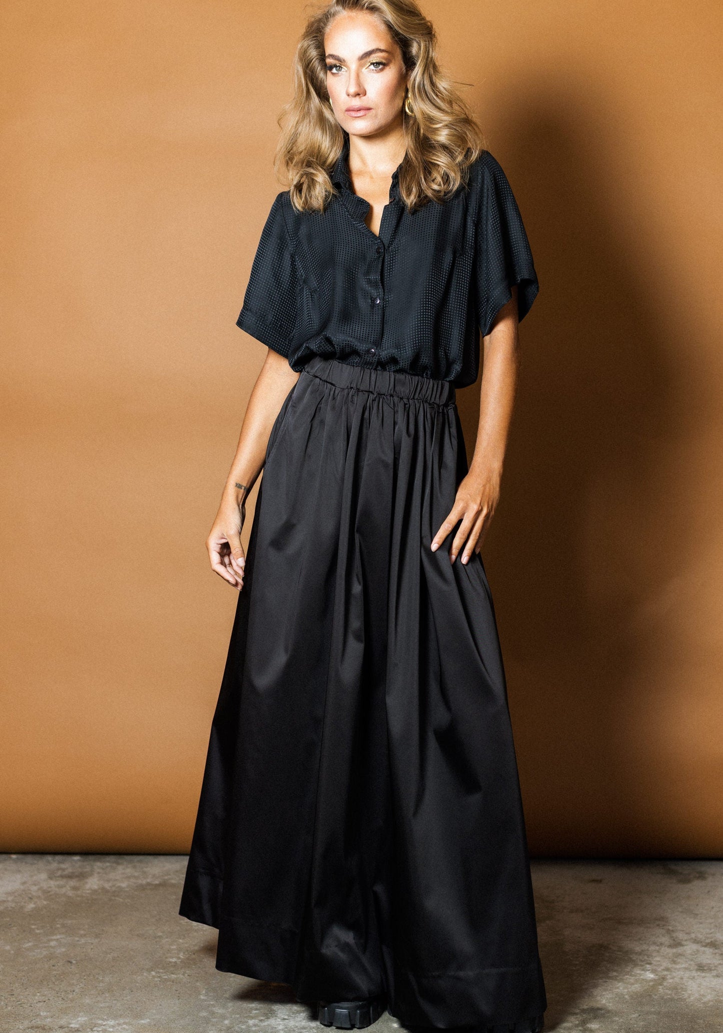 Luxe Maxi Skirt in Black