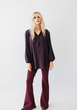 Load image into Gallery viewer, Bonded Crepe Flares Burgundy