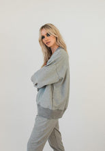 Load image into Gallery viewer, Olympia V-neck Sweat Top Grey Marle
