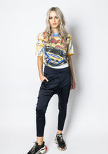 Load image into Gallery viewer, Luxe Highrise Cropped Pant Navy