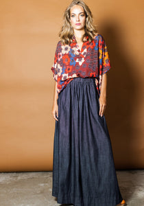 Luxe Skirt in Denim